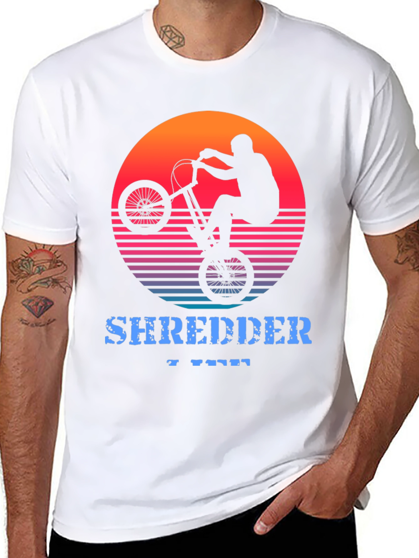 Shredder Life Graphic Tee - Retro Style Bike Shirt