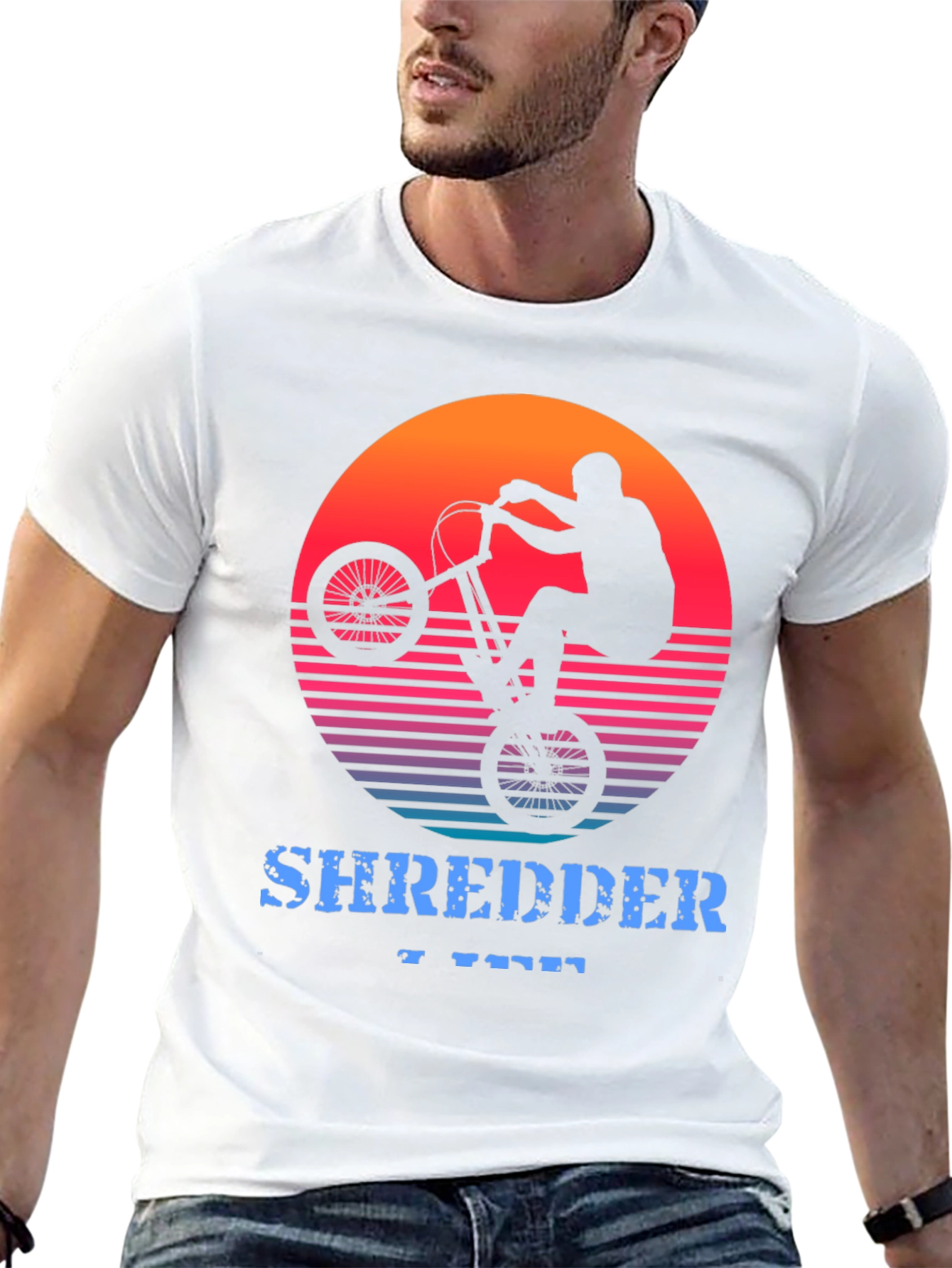 Shredder Life Graphic Tee - Retro Style Bike Shirt