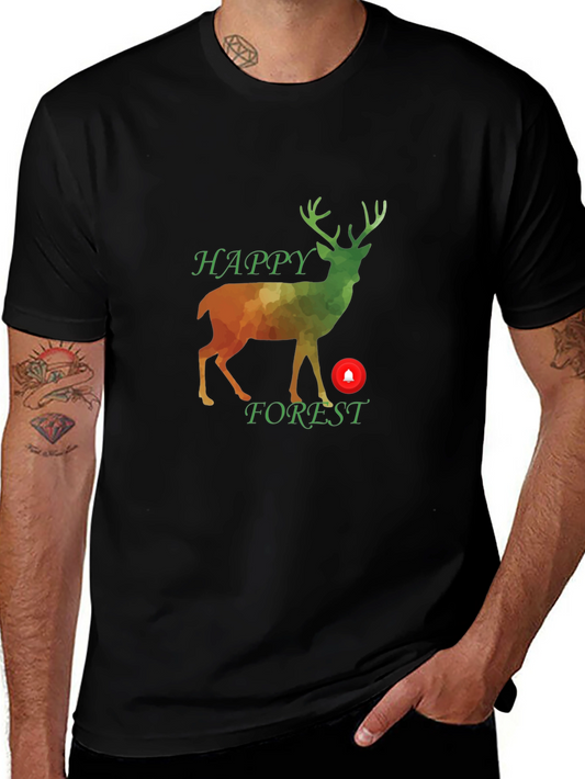 Happy Forest Graphic Tee - Stylish Nature Design T-Shirt