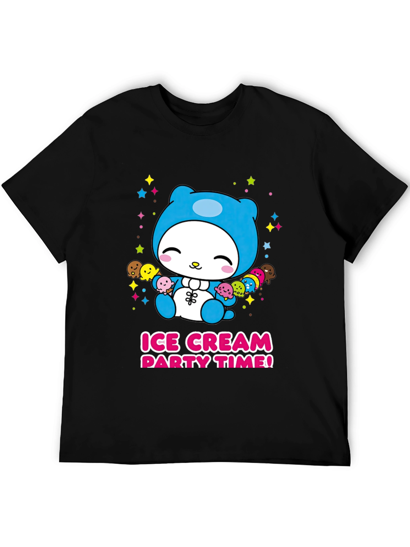 Cute Cartoon Ice Cream Party T-Shirt