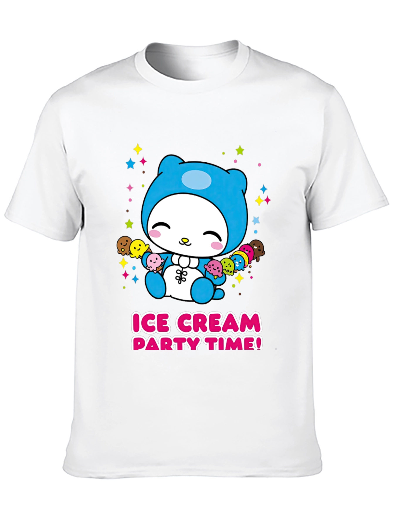 Cute Cartoon Ice Cream Party T-Shirt