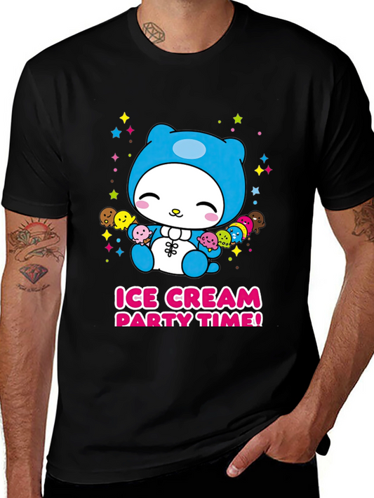 Cute Cartoon Ice Cream Party T-Shirt