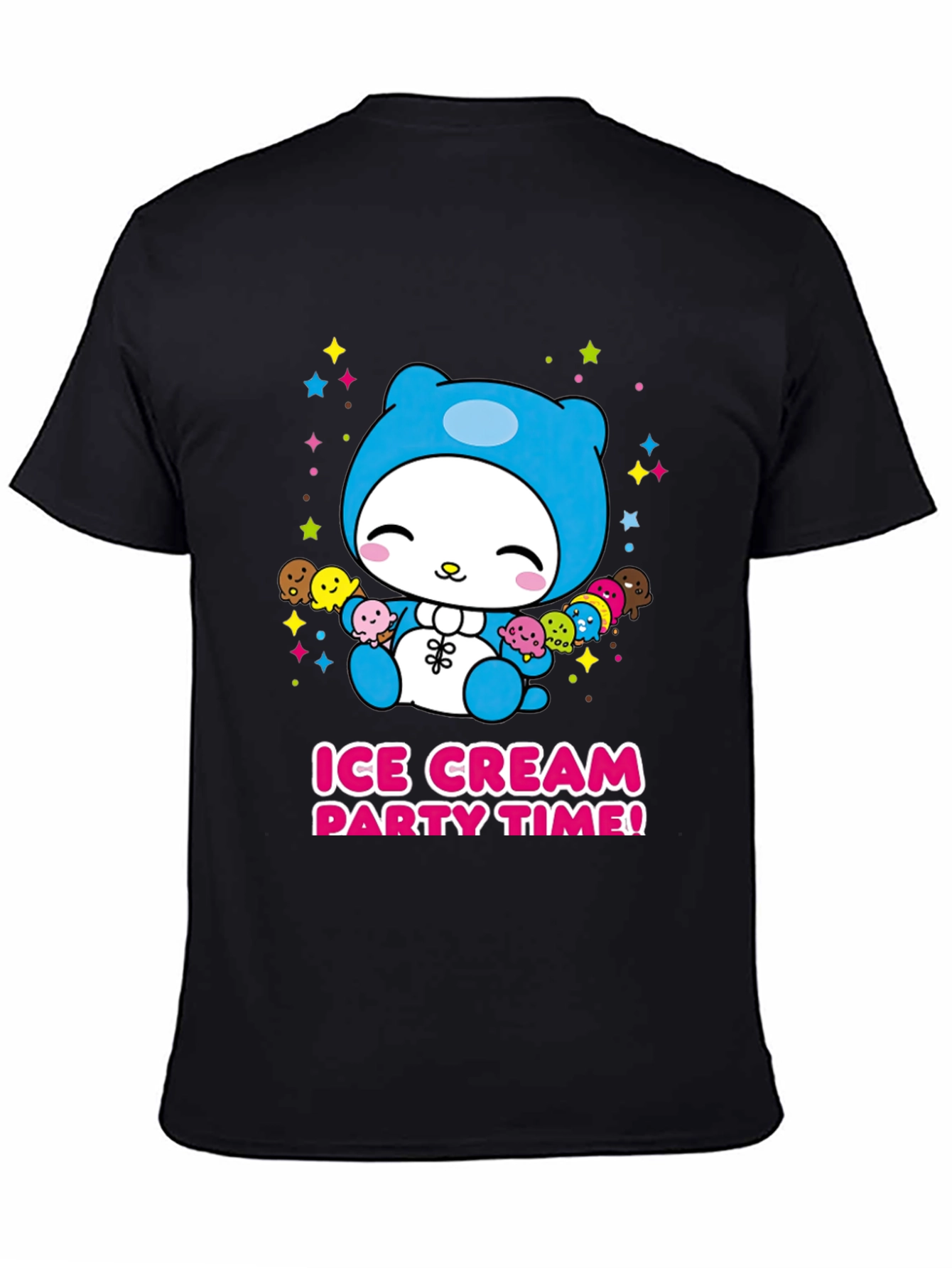 Cute Cartoon Ice Cream Party T-Shirt