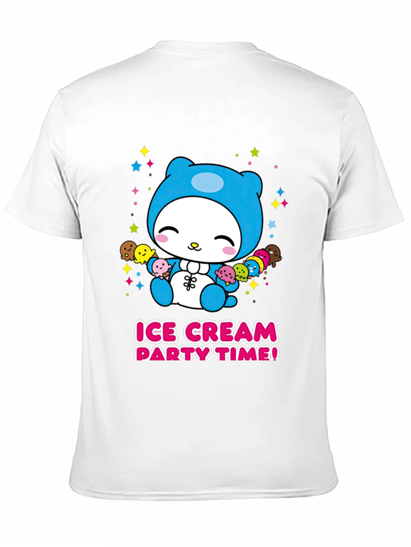 Cute Cartoon Ice Cream Party T-Shirt