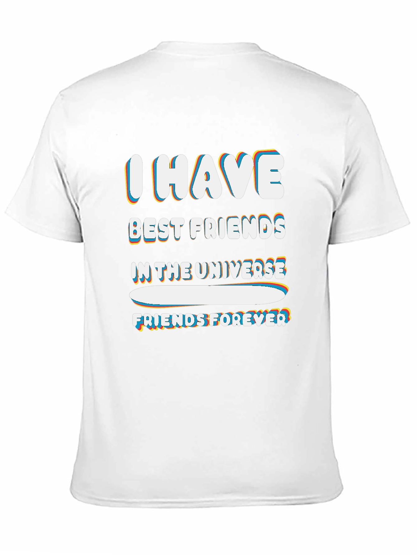I HAVE BEST FRIENDS IN THE UNIVERSE Black Tee