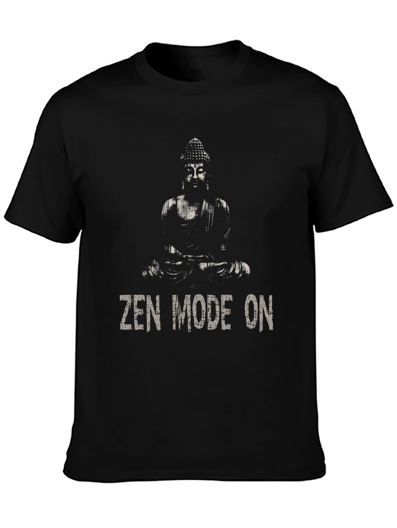 Zen Mode On Buddha Graphic T-Shirt - Relaxed Fit