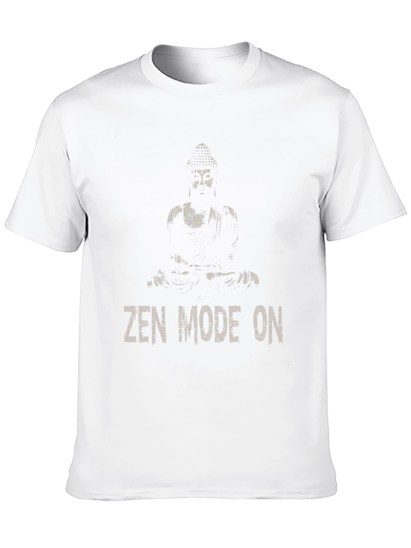 Zen Mode On Buddha Graphic T-Shirt - Relaxed Fit