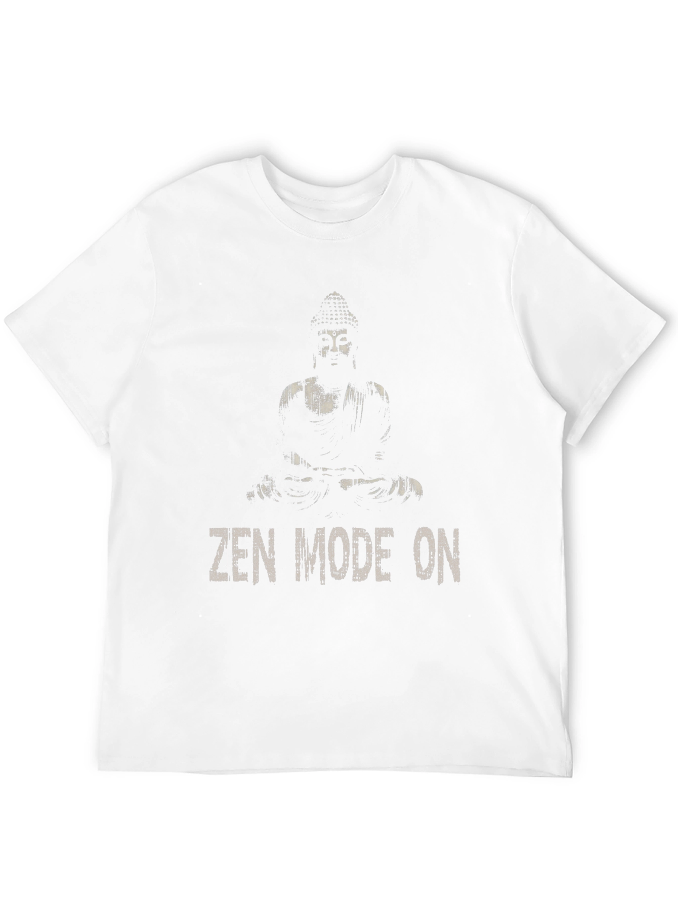 Zen Mode On Buddha Graphic T-Shirt - Relaxed Fit