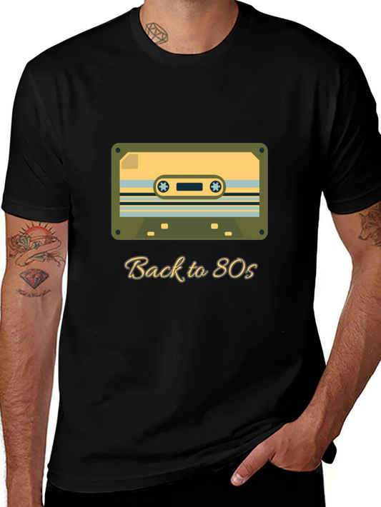 Retro 80s Cassette Tape T-Shirt - Vintage Style Tee