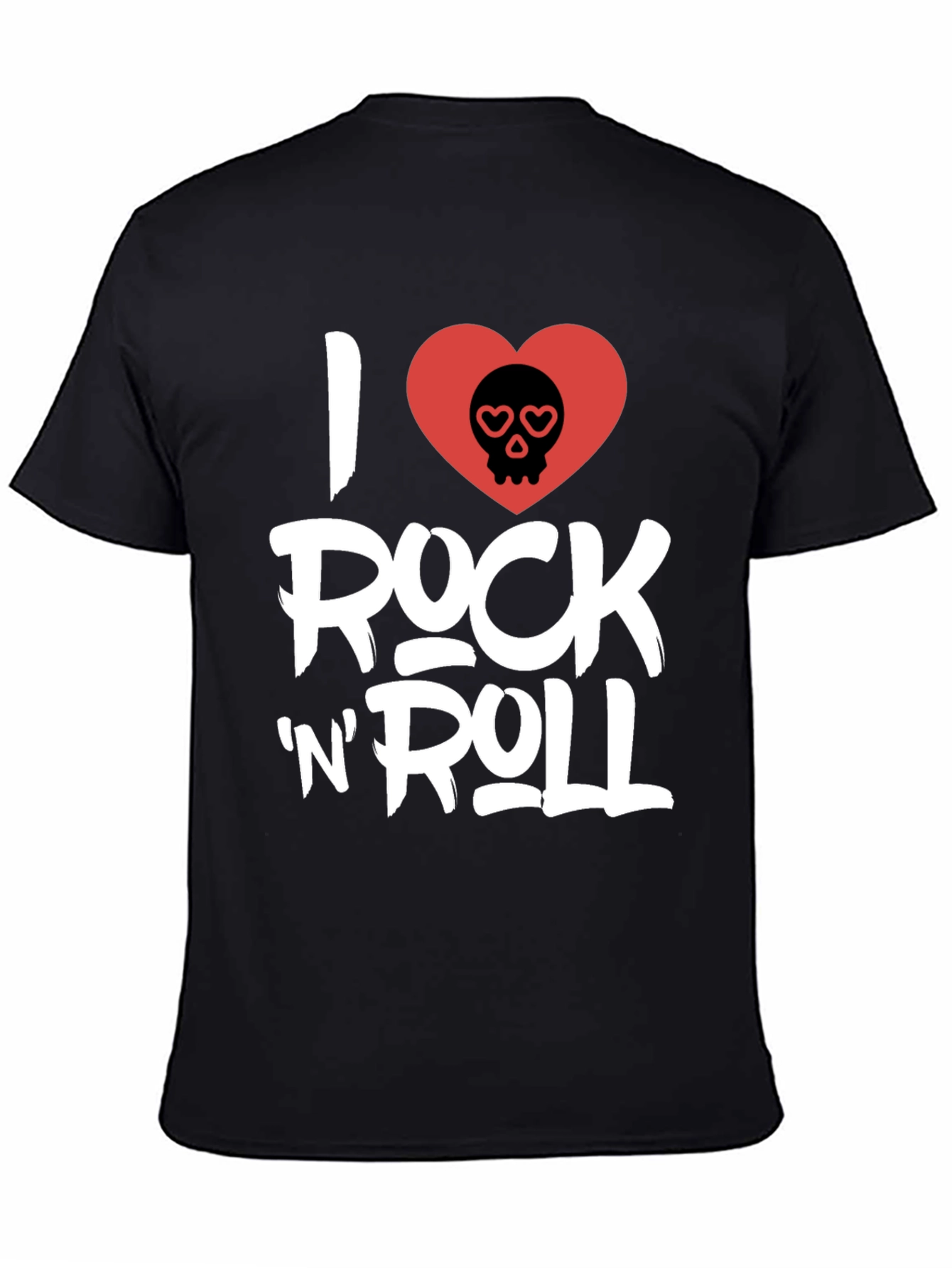 I Love Rock N Roll Black Graphic Tee