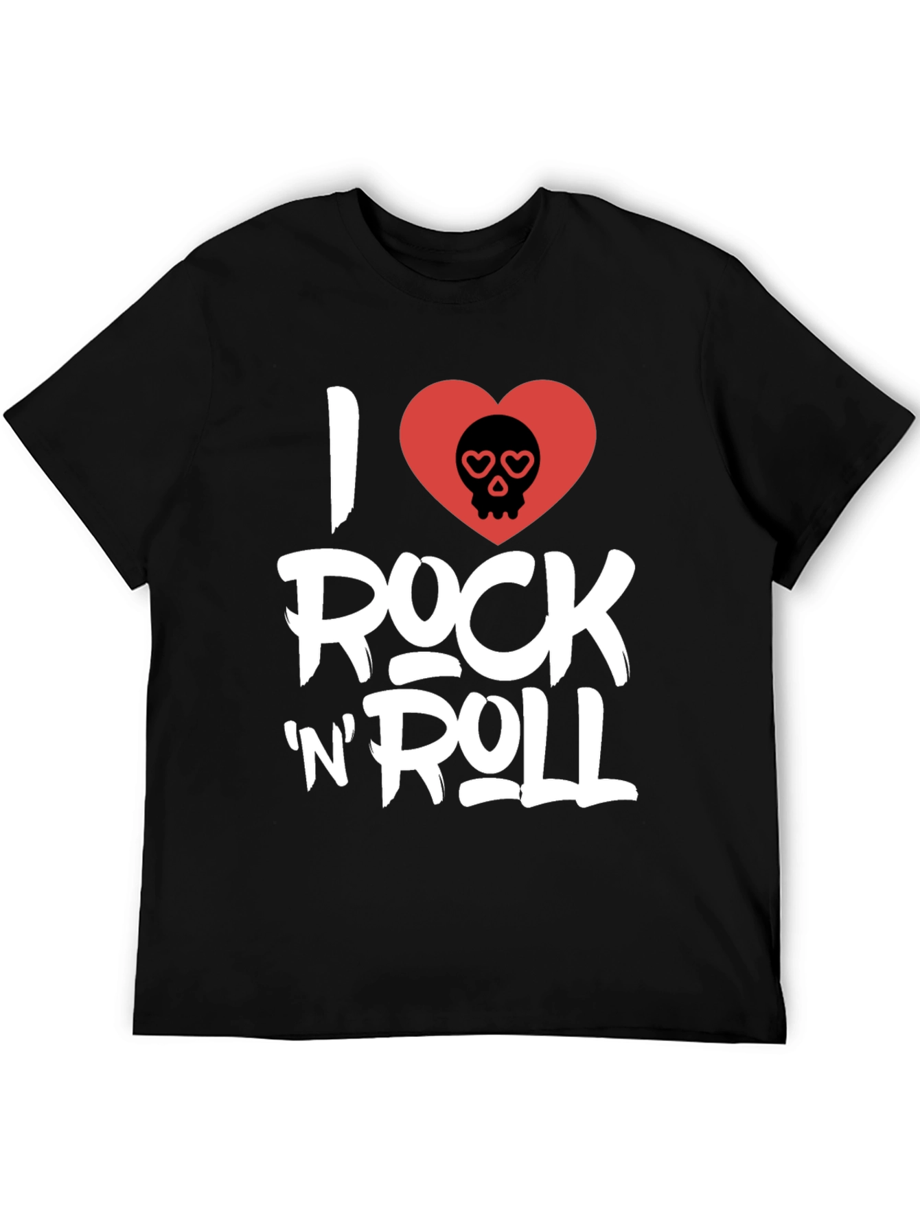 I Love Rock N Roll Black Graphic Tee