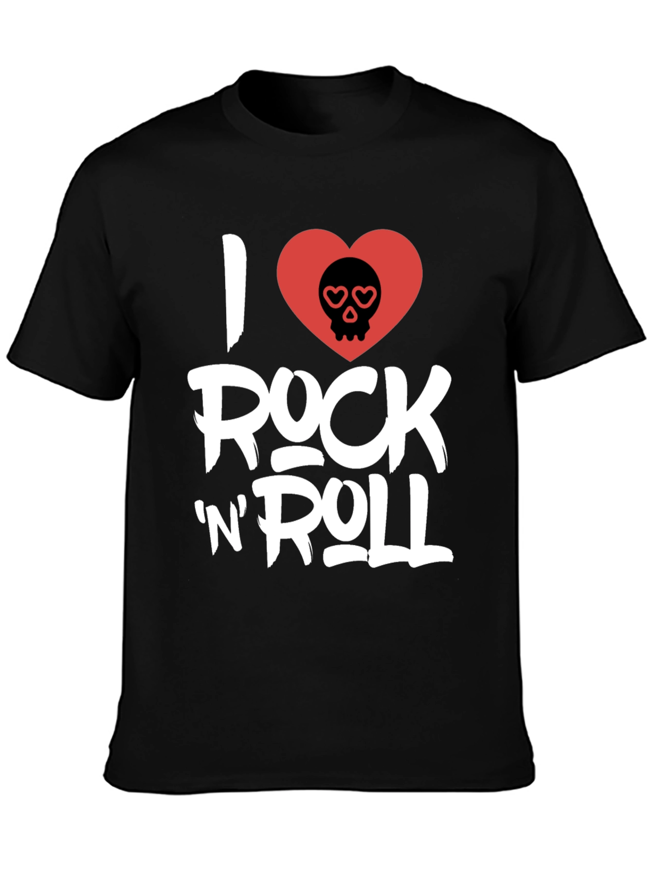 I Love Rock N Roll Black Graphic Tee