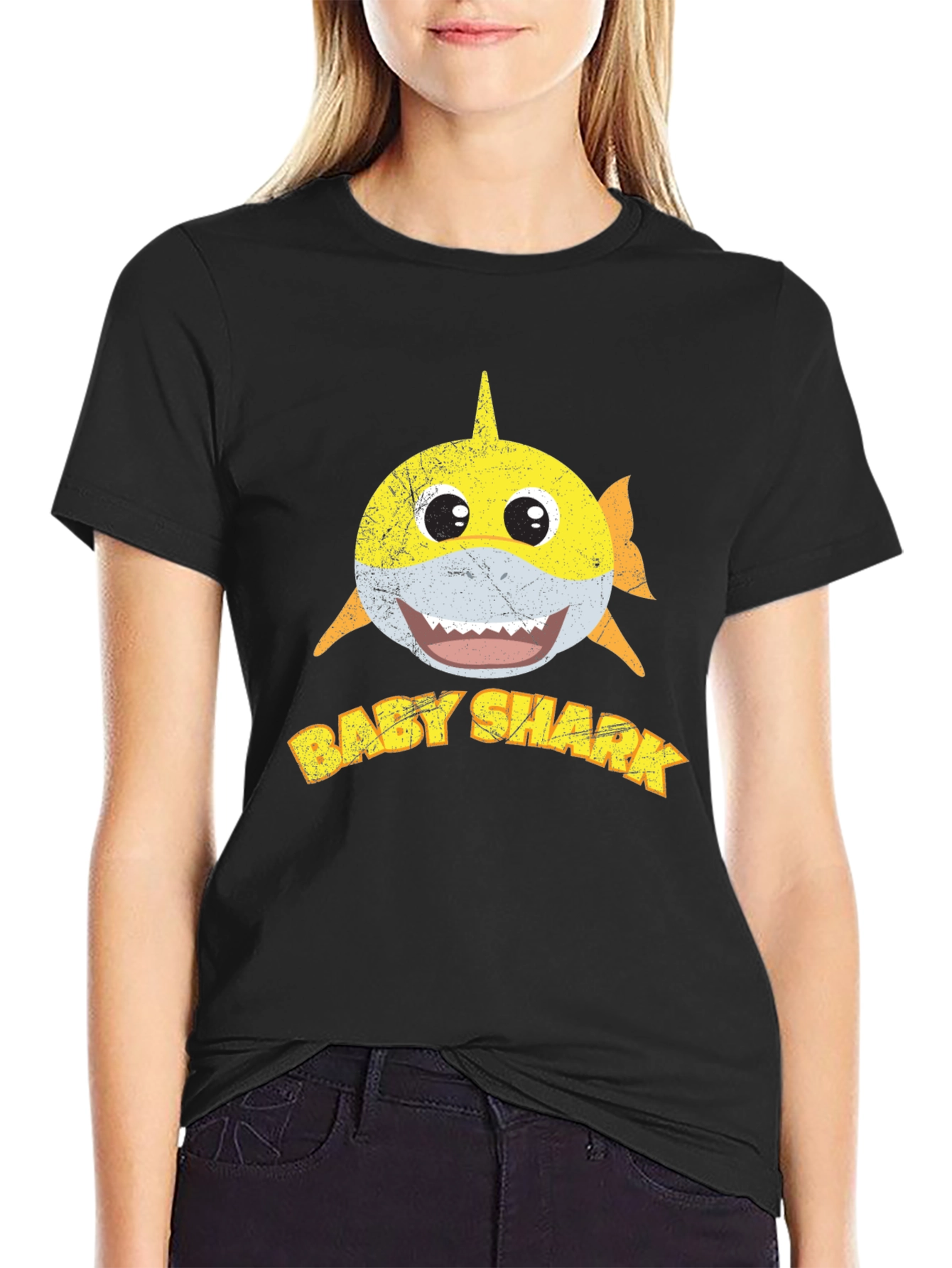 Baby Shark Graphic Print Mens T-Shirt