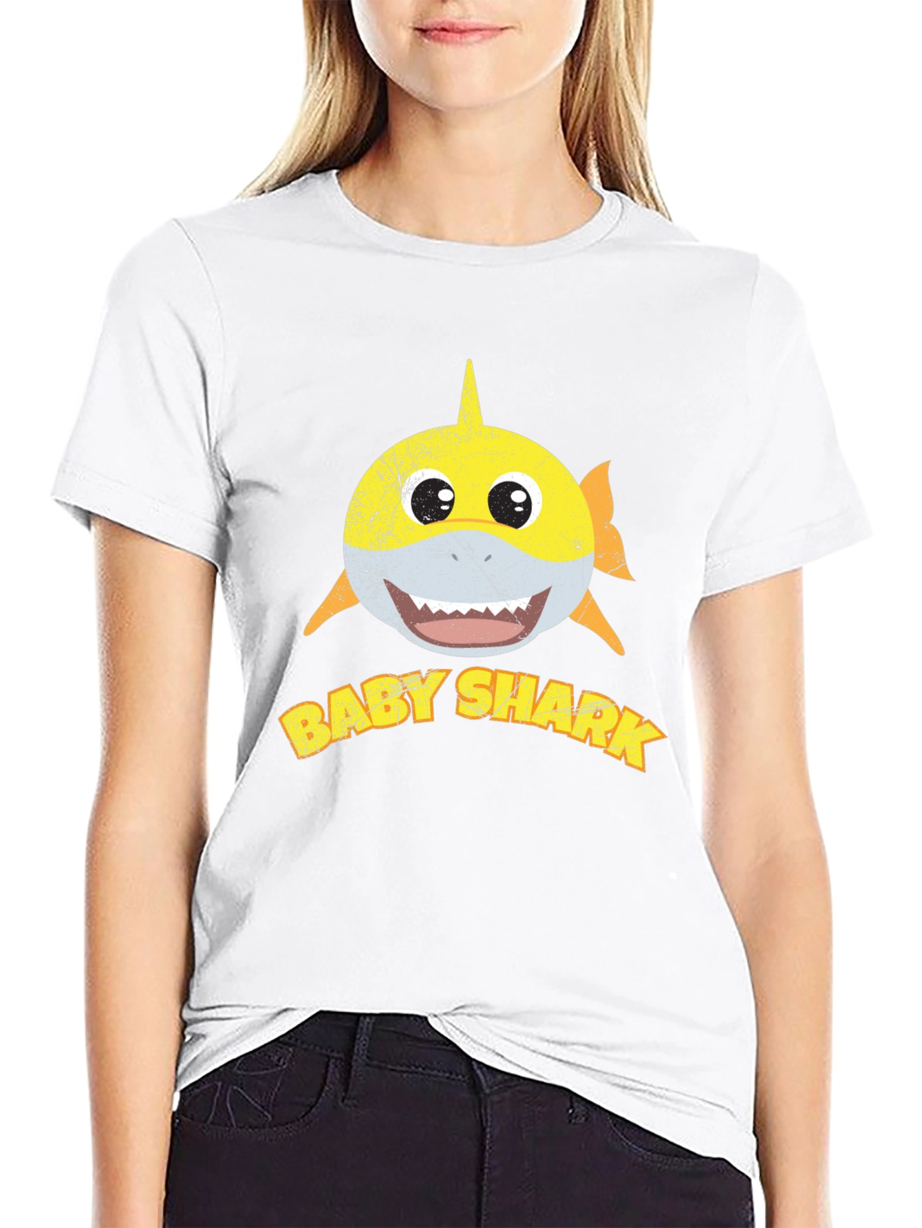 Baby Shark Graphic Print Mens T-Shirt
