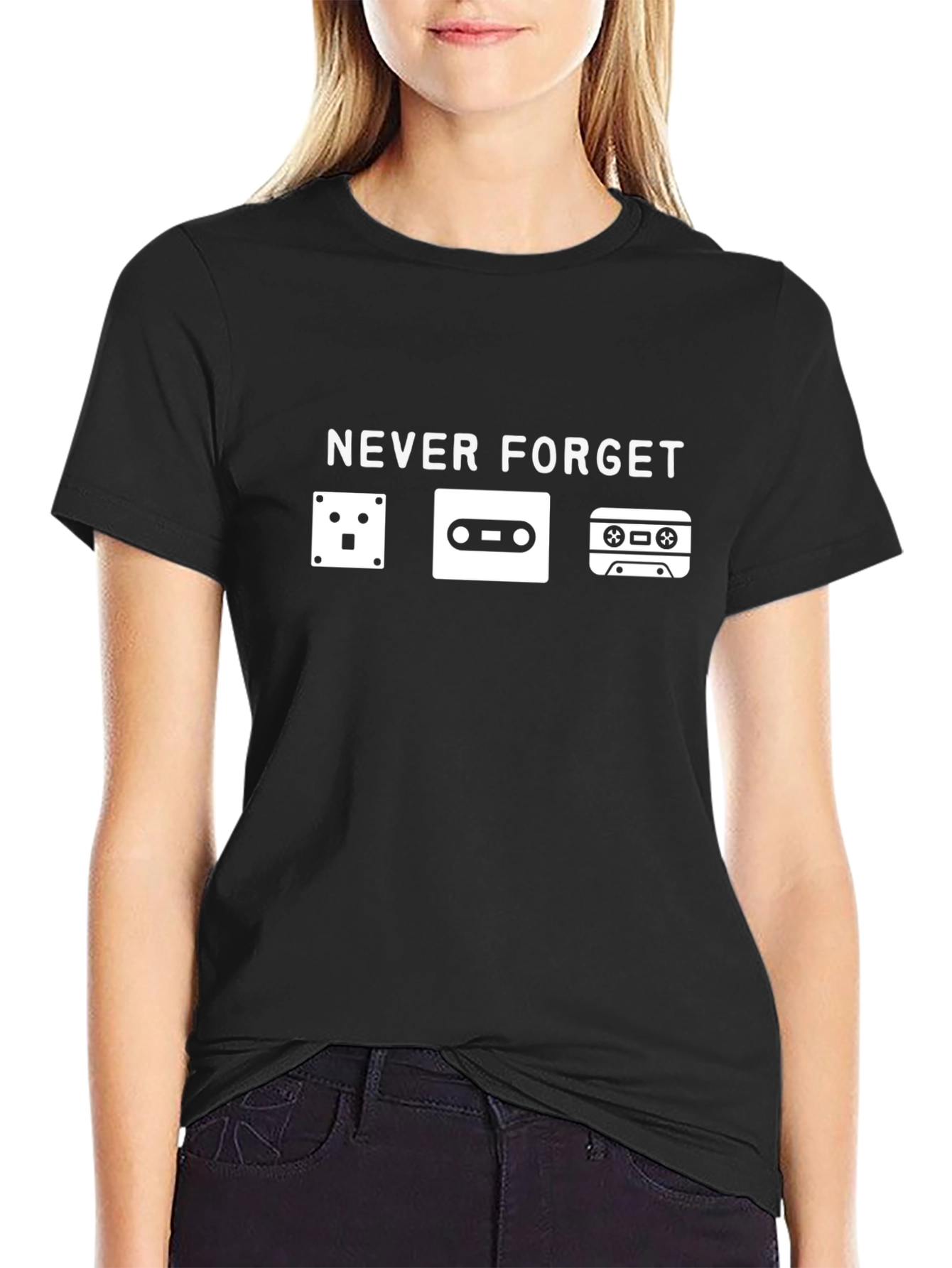 Never Forget Analog T-Shirt - Black