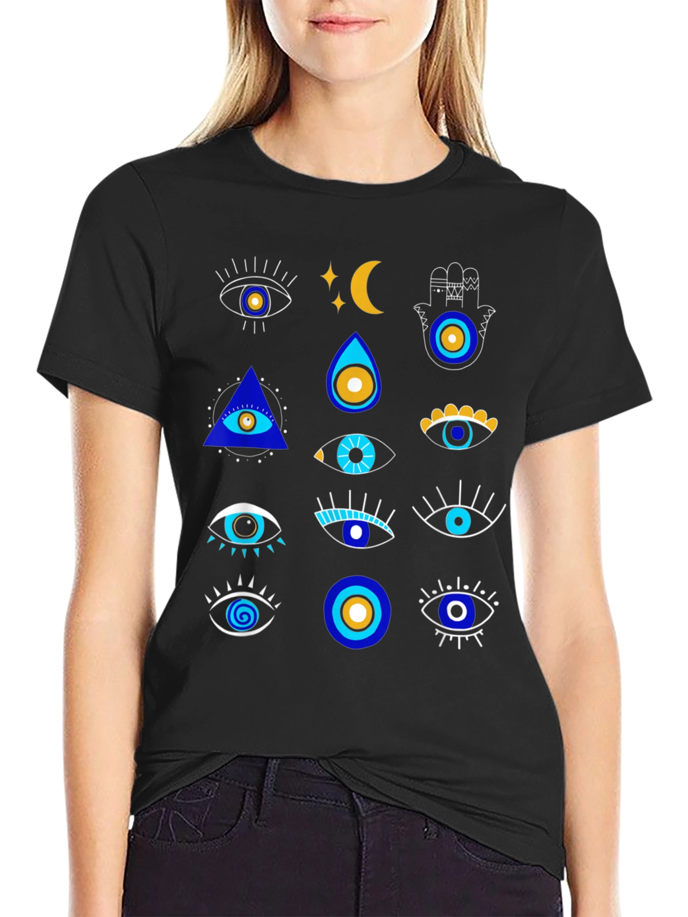 Evil Eye Graphic T-Shirt - Stylish Protective Design