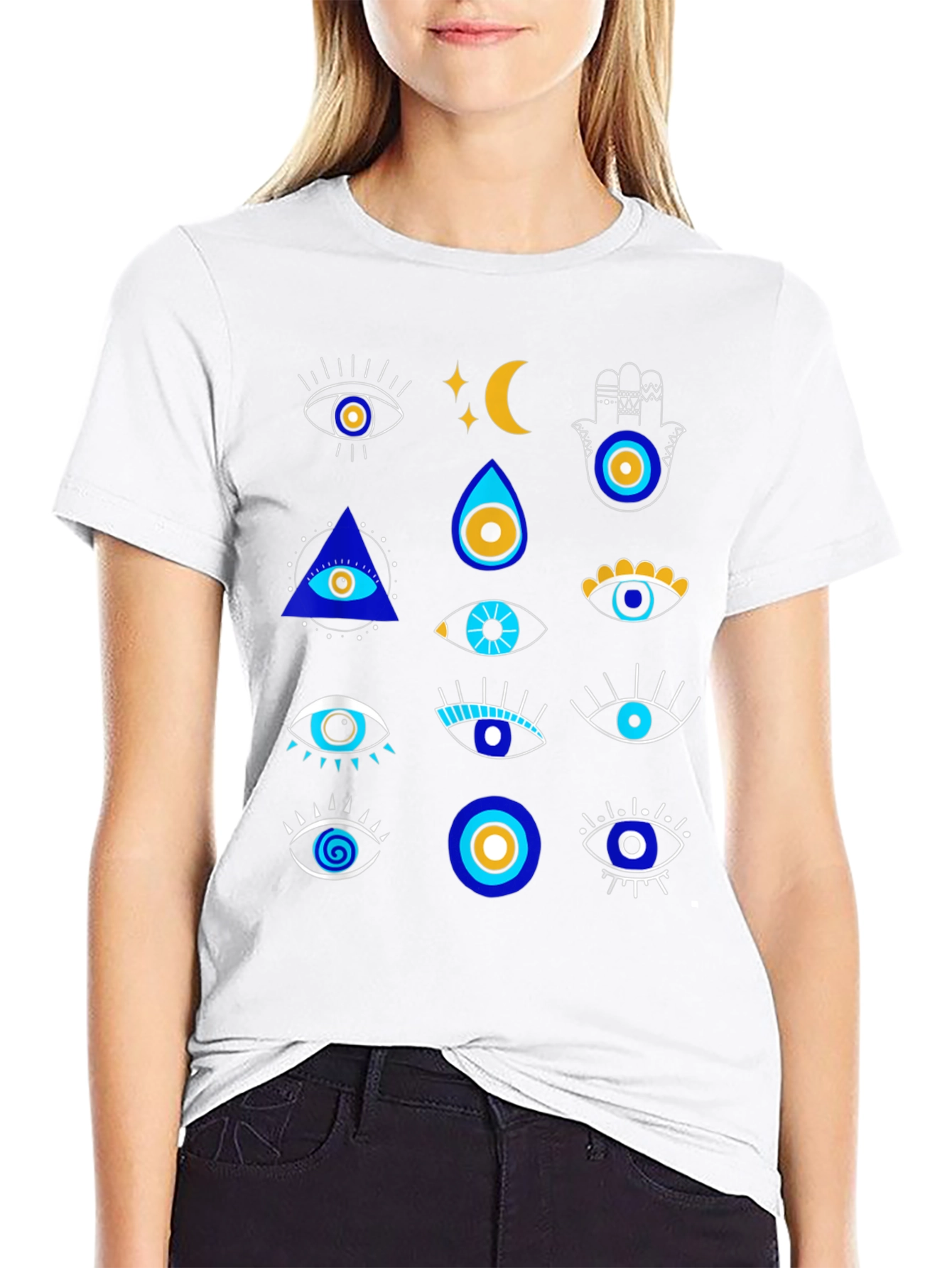 Evil Eye Graphic T-Shirt - Stylish Protective Design