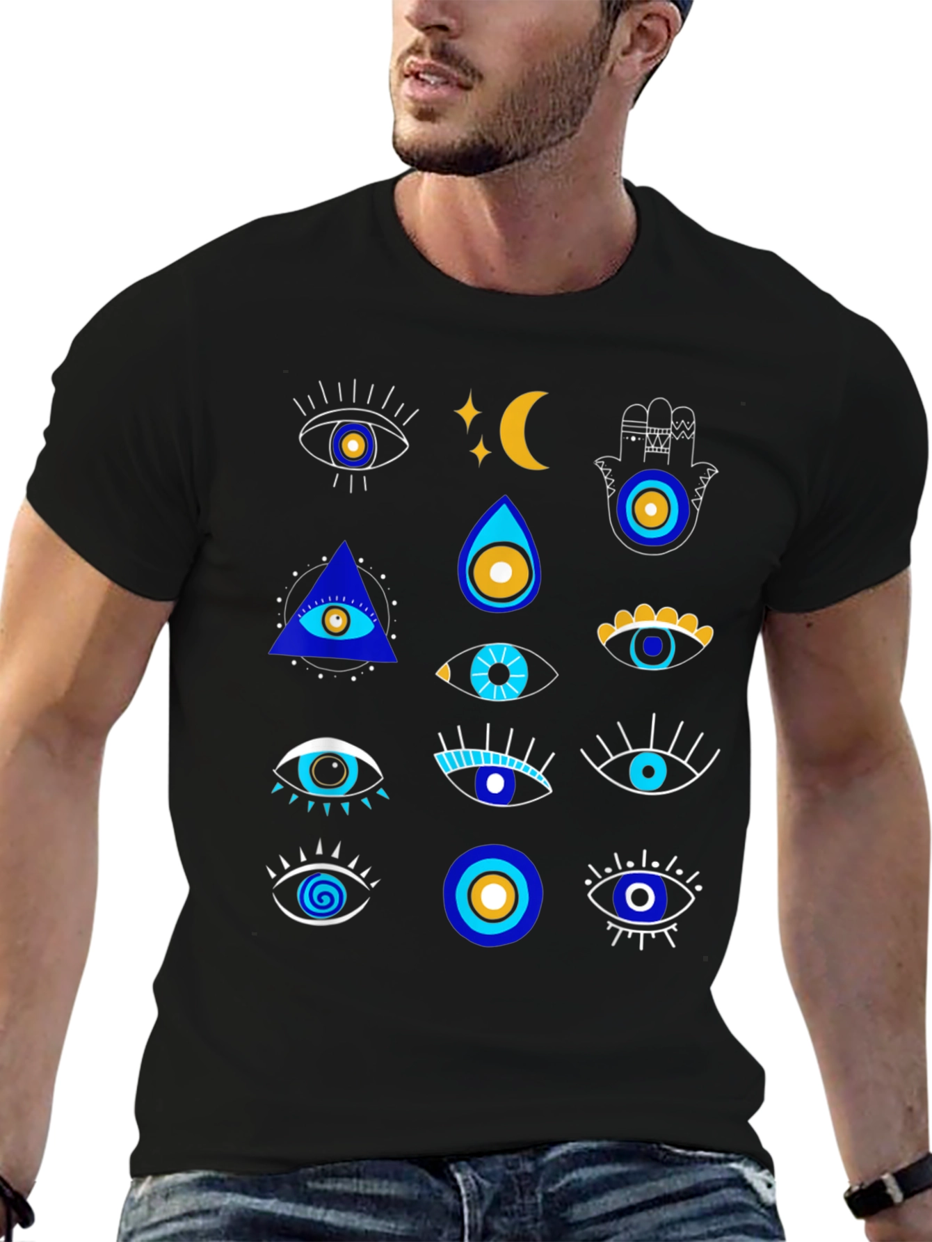Evil Eye Graphic T-Shirt - Stylish Protective Design