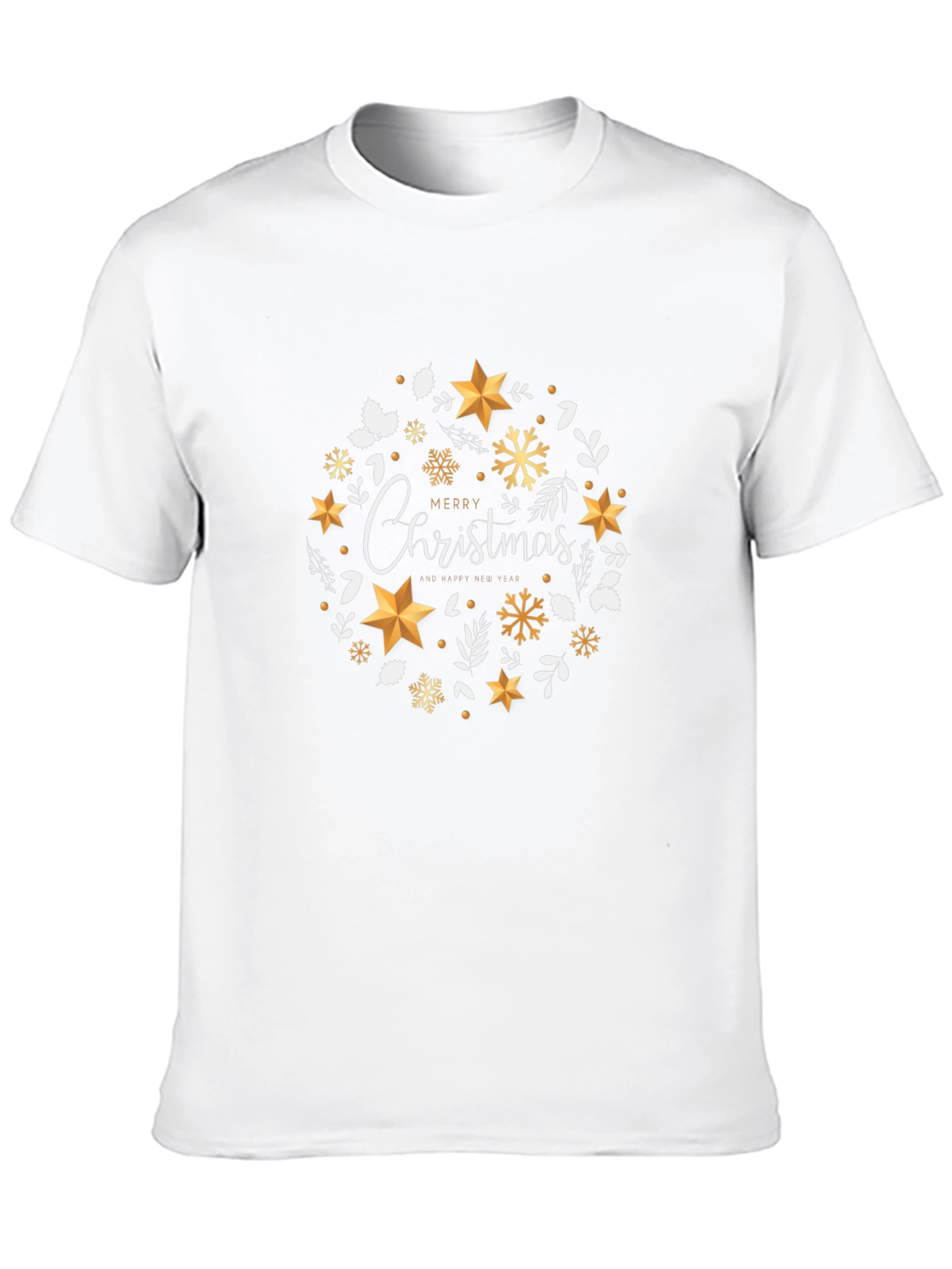 Festive Christmas Wreath Graphic Tee