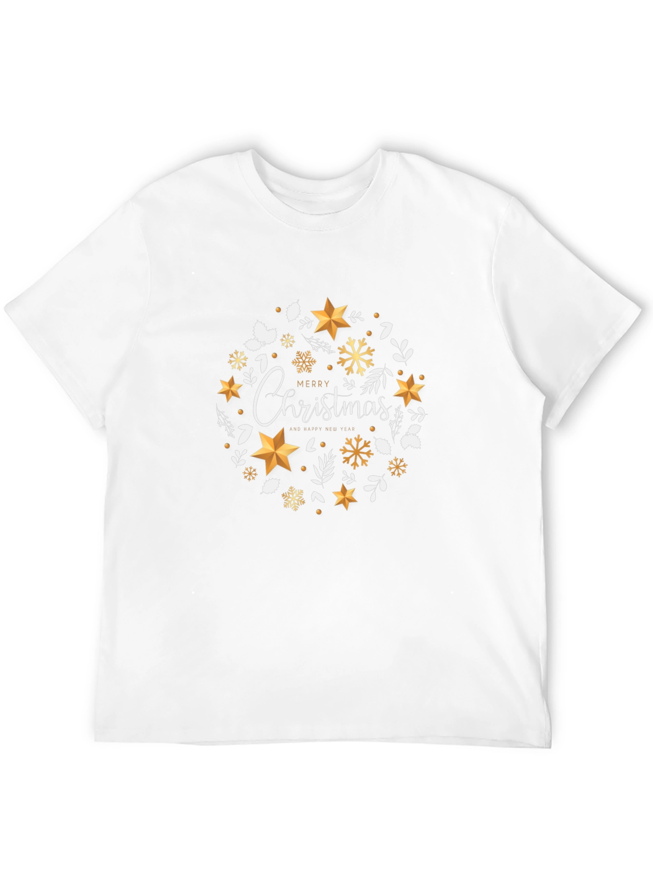 Festive Christmas Wreath Graphic Tee