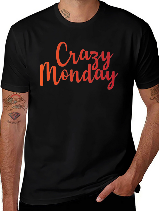 Crazy Monday Graphic Tee - Black