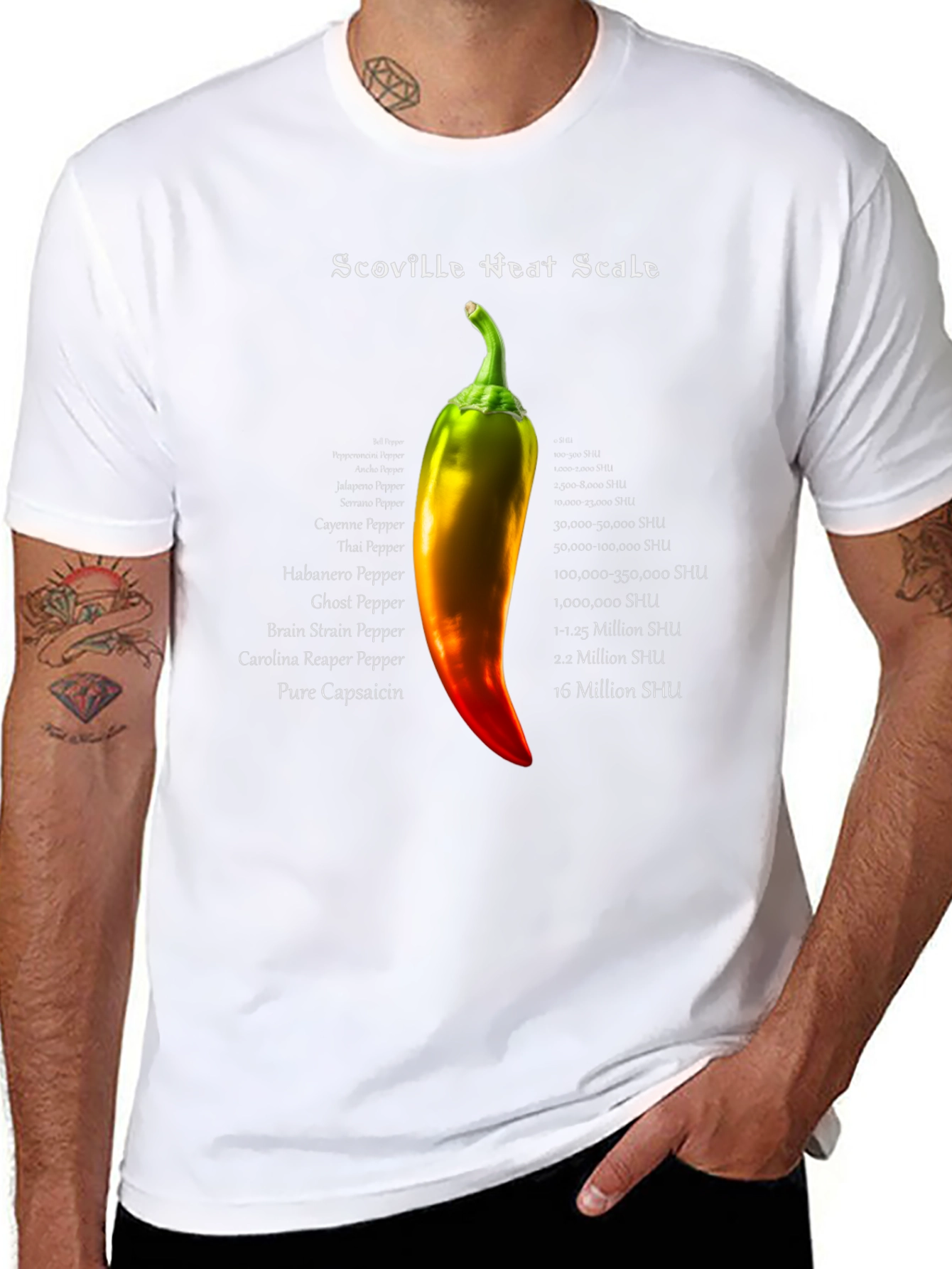 Scoville Heat Scale Pepper T-Shirt