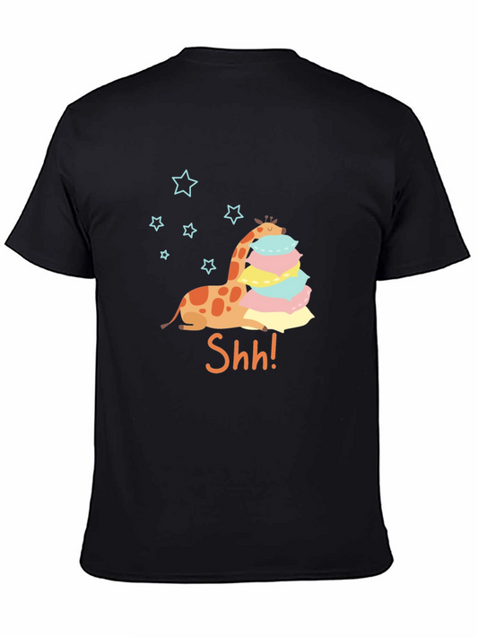 Giraffe Shh! Graphic Tee - Cute & Comfy T-Shirt