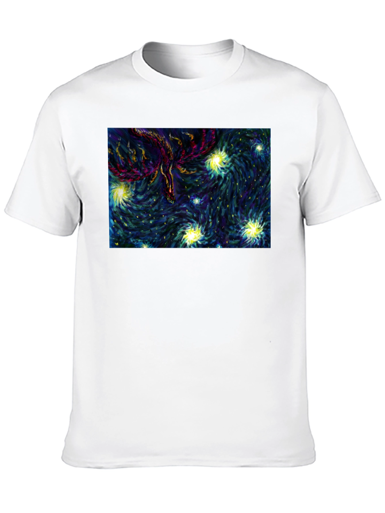Starry Phoenix Black T-Shirt