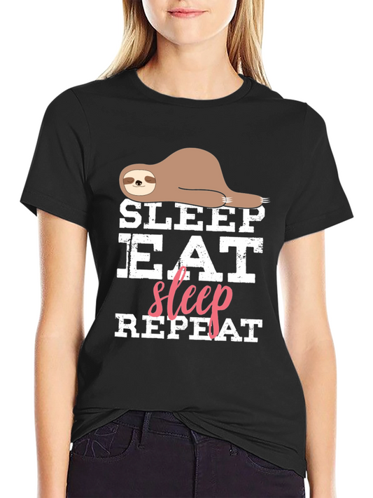 Sleep Eat Sleep Repeat Sloth T-Shirt