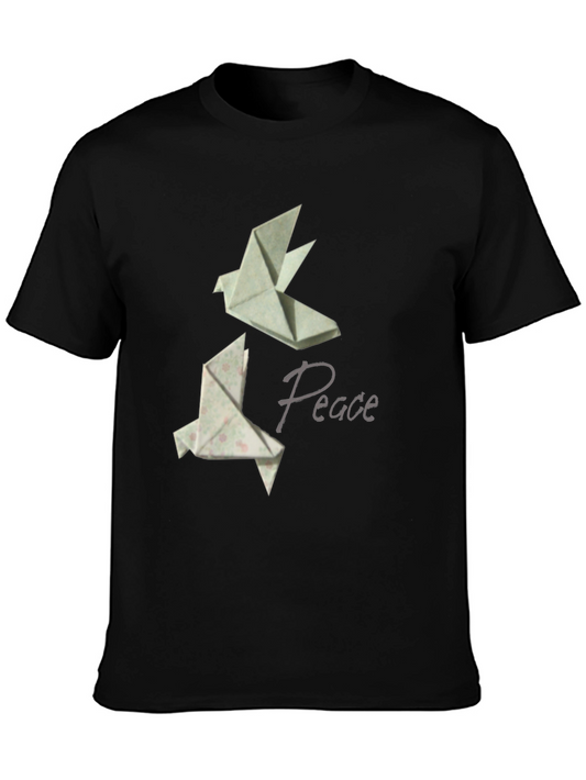 Peace Dove Origami T-Shirt - Unisex Soft Cotton Tee