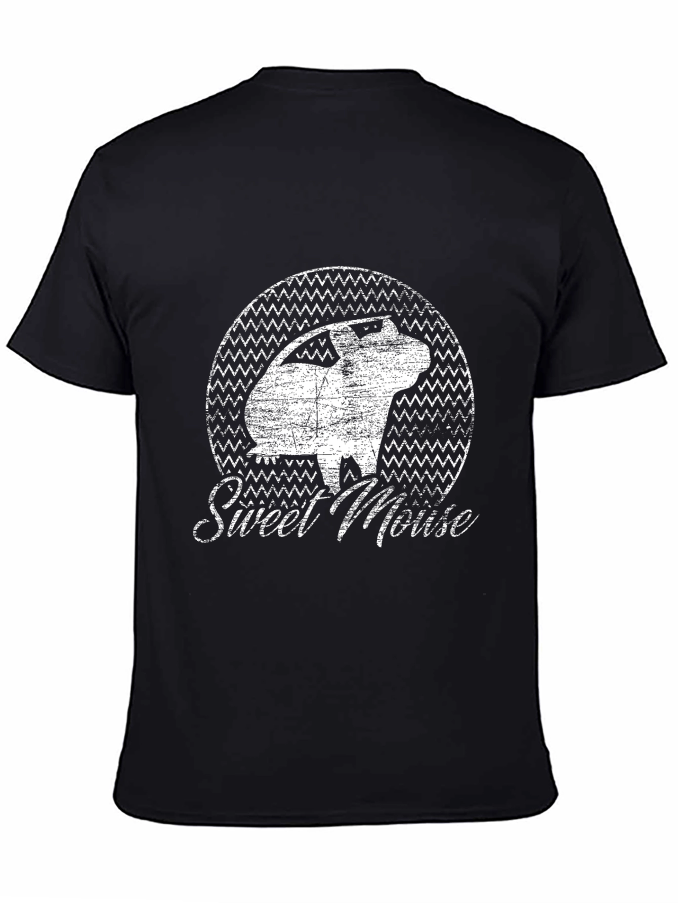 Sweet Mouse Graphic Tee - Distressed Print