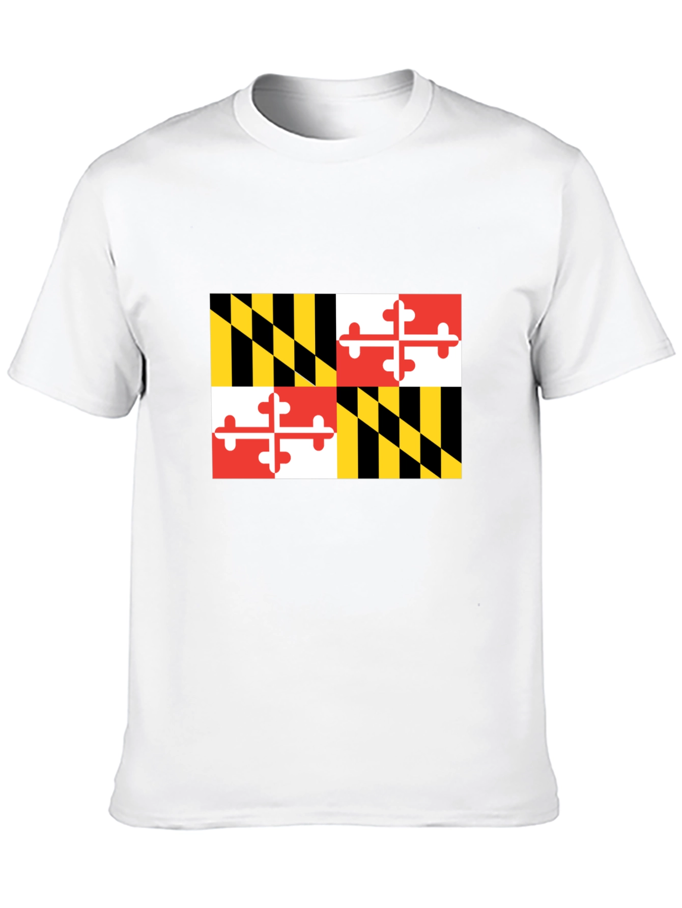 Maryland Flag Graphic Black T-Shirt