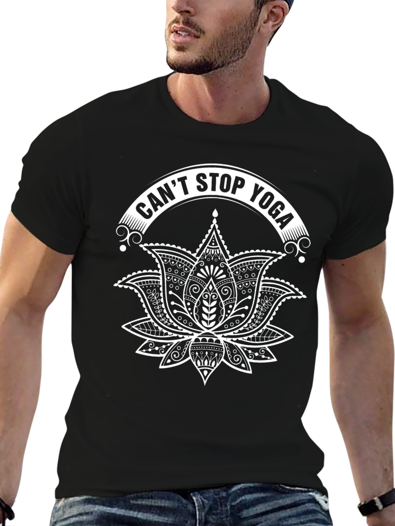 Cant Stop Yoga Mens Graphic Tee