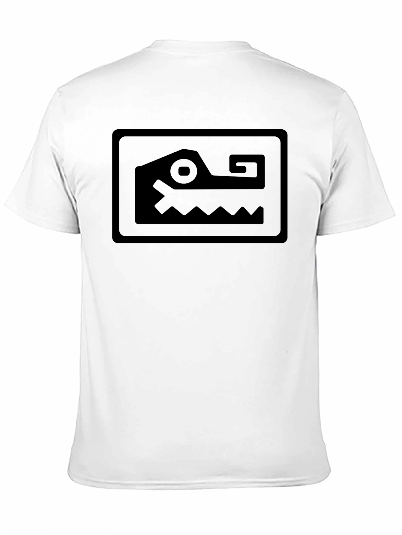 Aztec Crocodile T-Shirt - Soft Black Cotton Tee