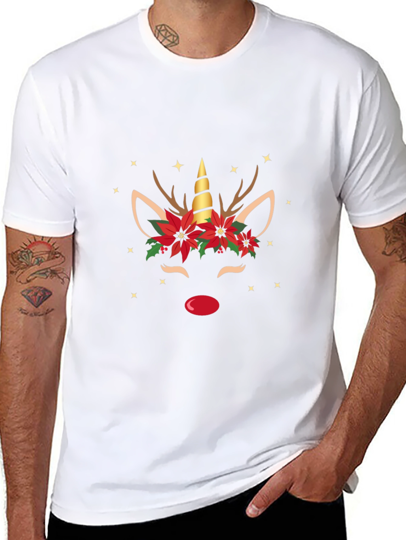 Unicorn Christmas Graphic Tee