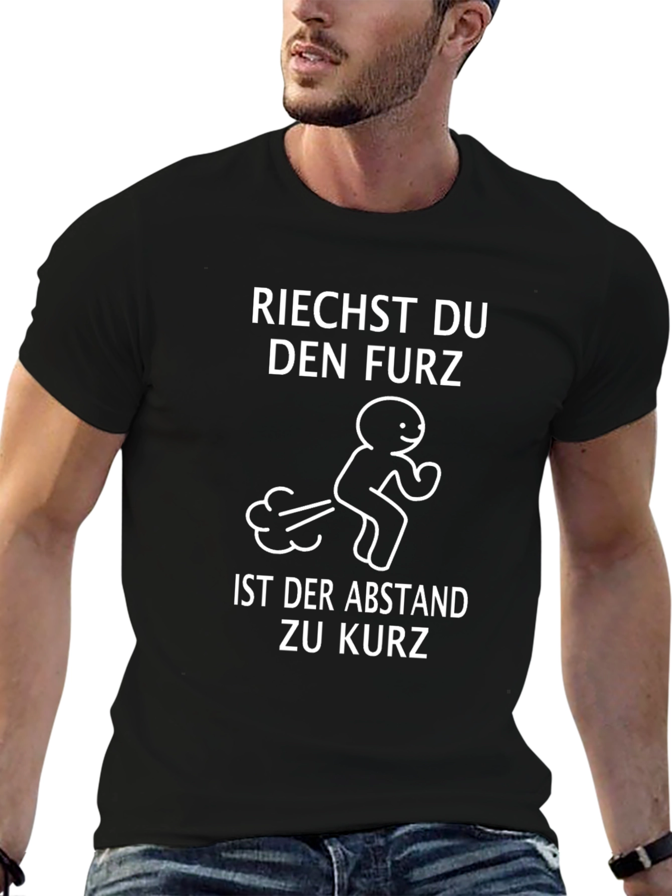 Funny German Fart Joke Humor Black T-Shirt