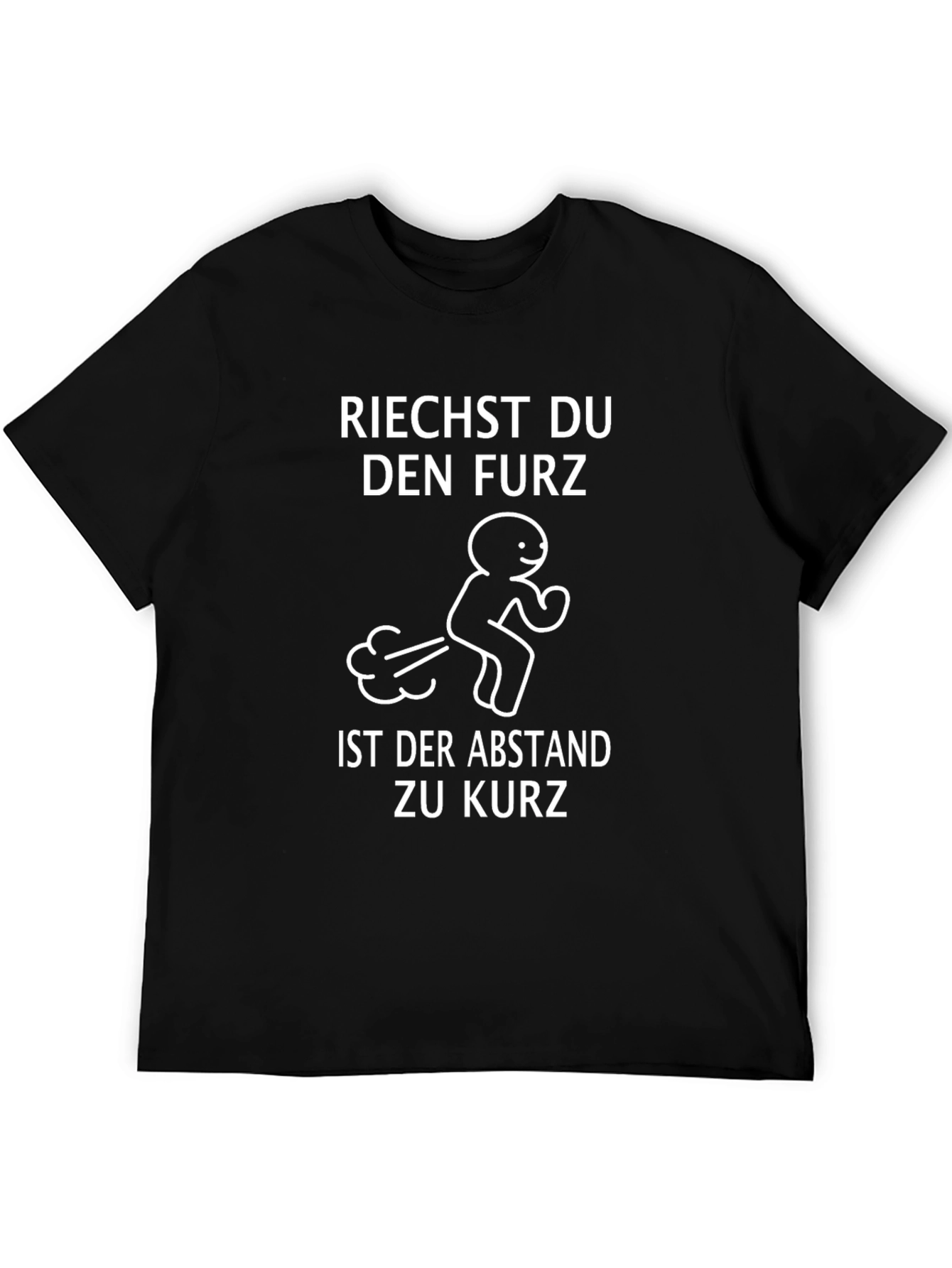 Funny German Fart Joke Humor Black T-Shirt
