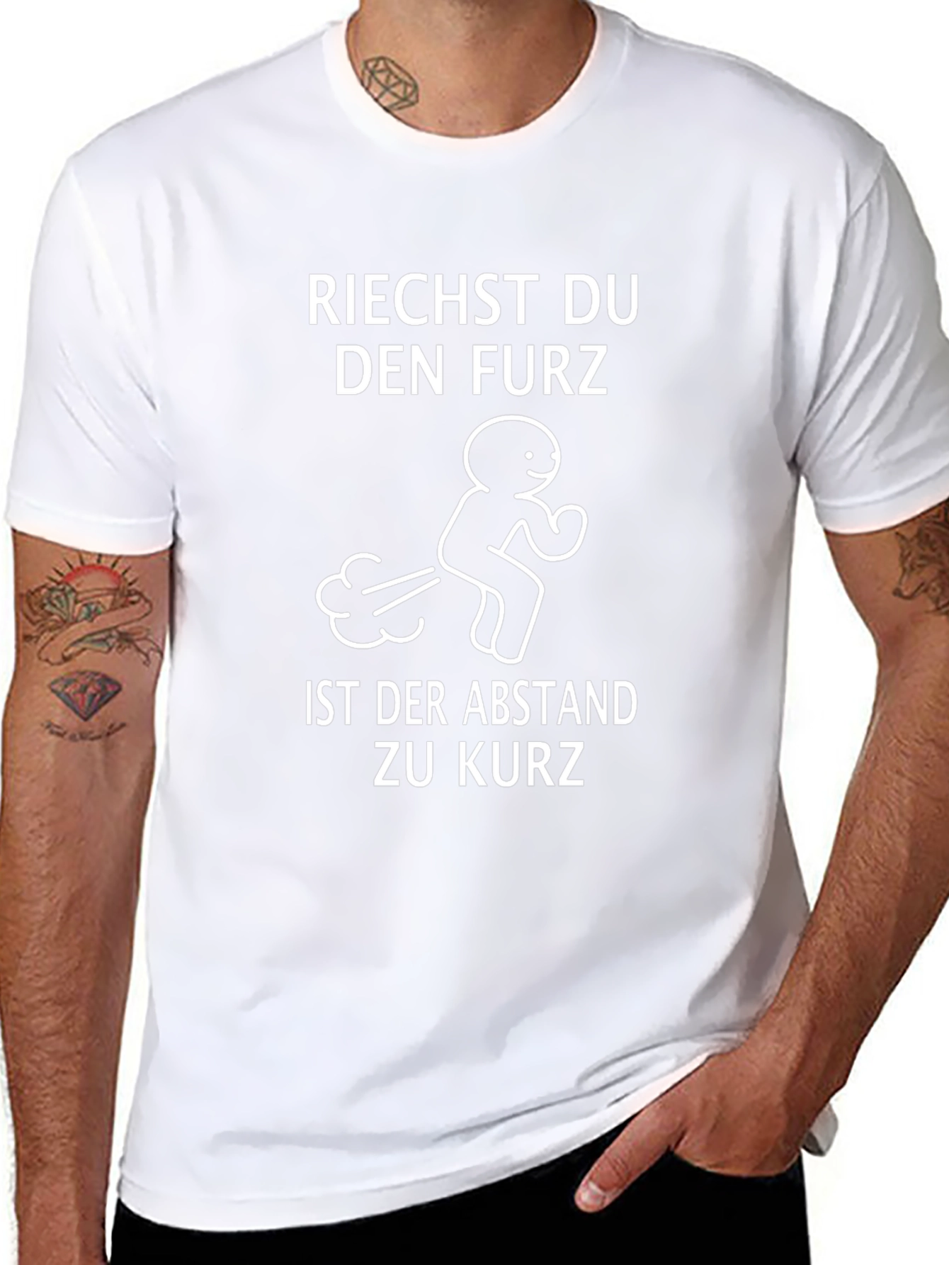 Funny German Fart Joke Humor Black T-Shirt