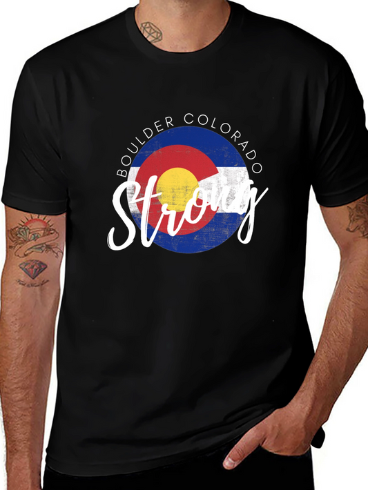 Boulder Colorado Strong Graphic T-Shirt