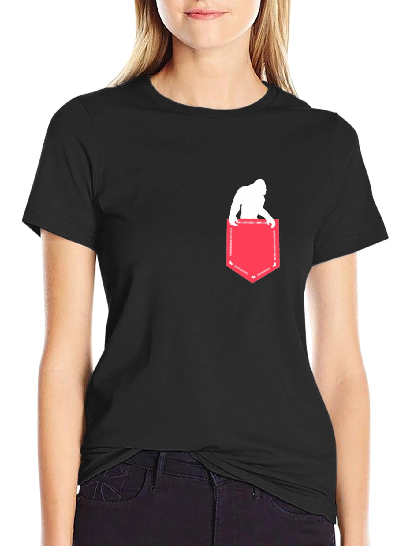 Bigfoot Pocket Graphic Tee - Black