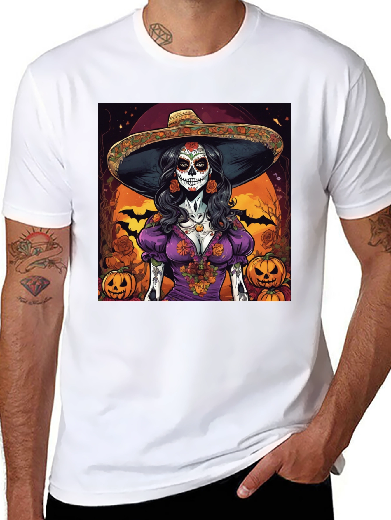 Sugar Skull Halloween T-Shirt