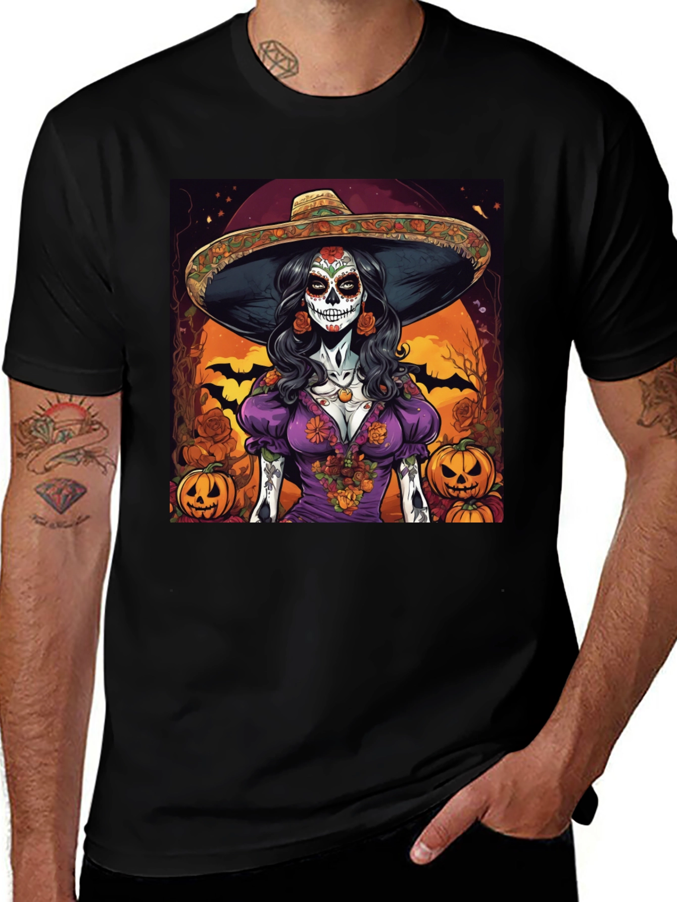 Sugar Skull Halloween T-Shirt
