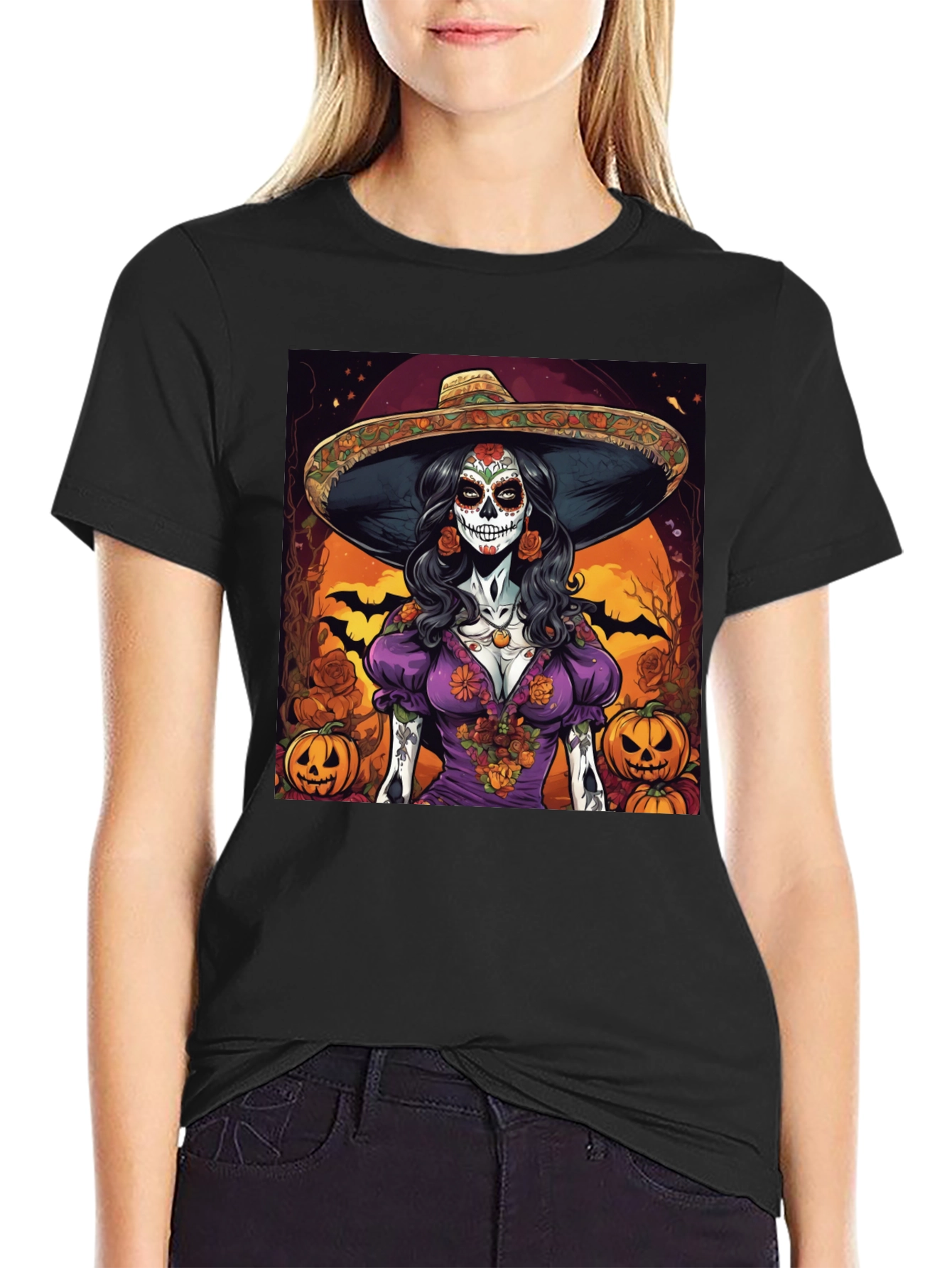 Sugar Skull Halloween T-Shirt