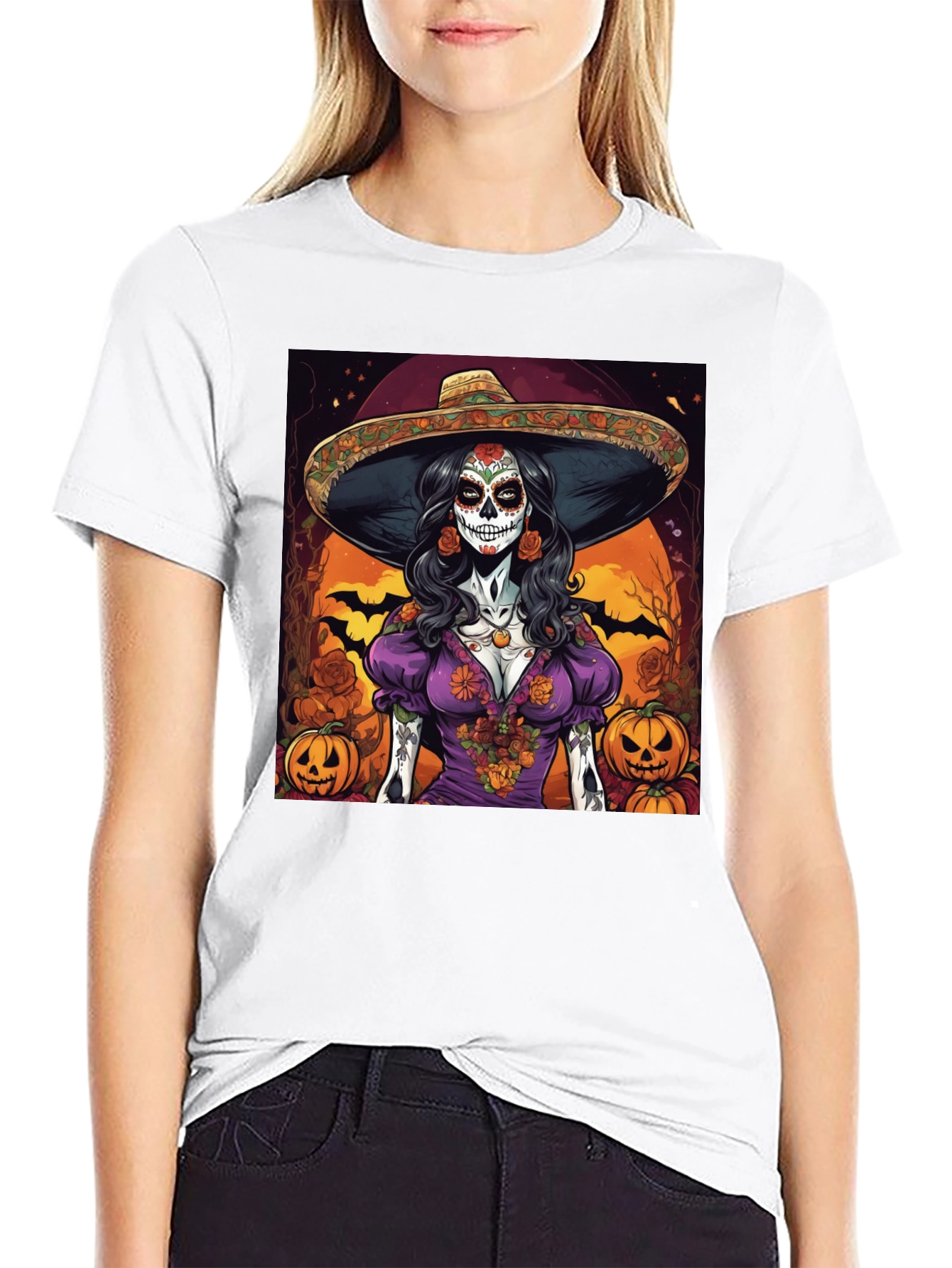 Sugar Skull Halloween T-Shirt