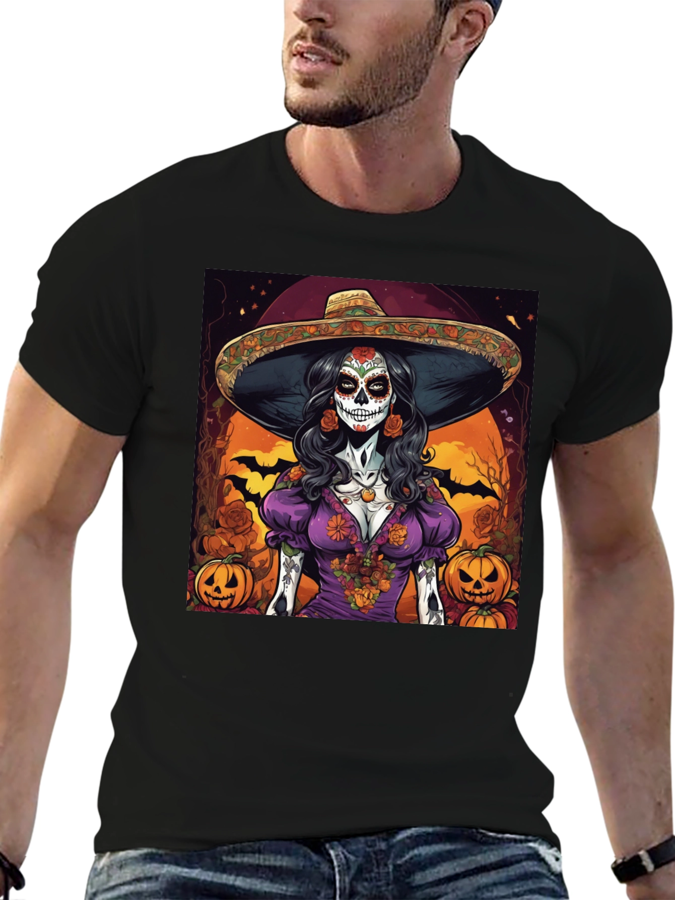 Sugar Skull Halloween T-Shirt