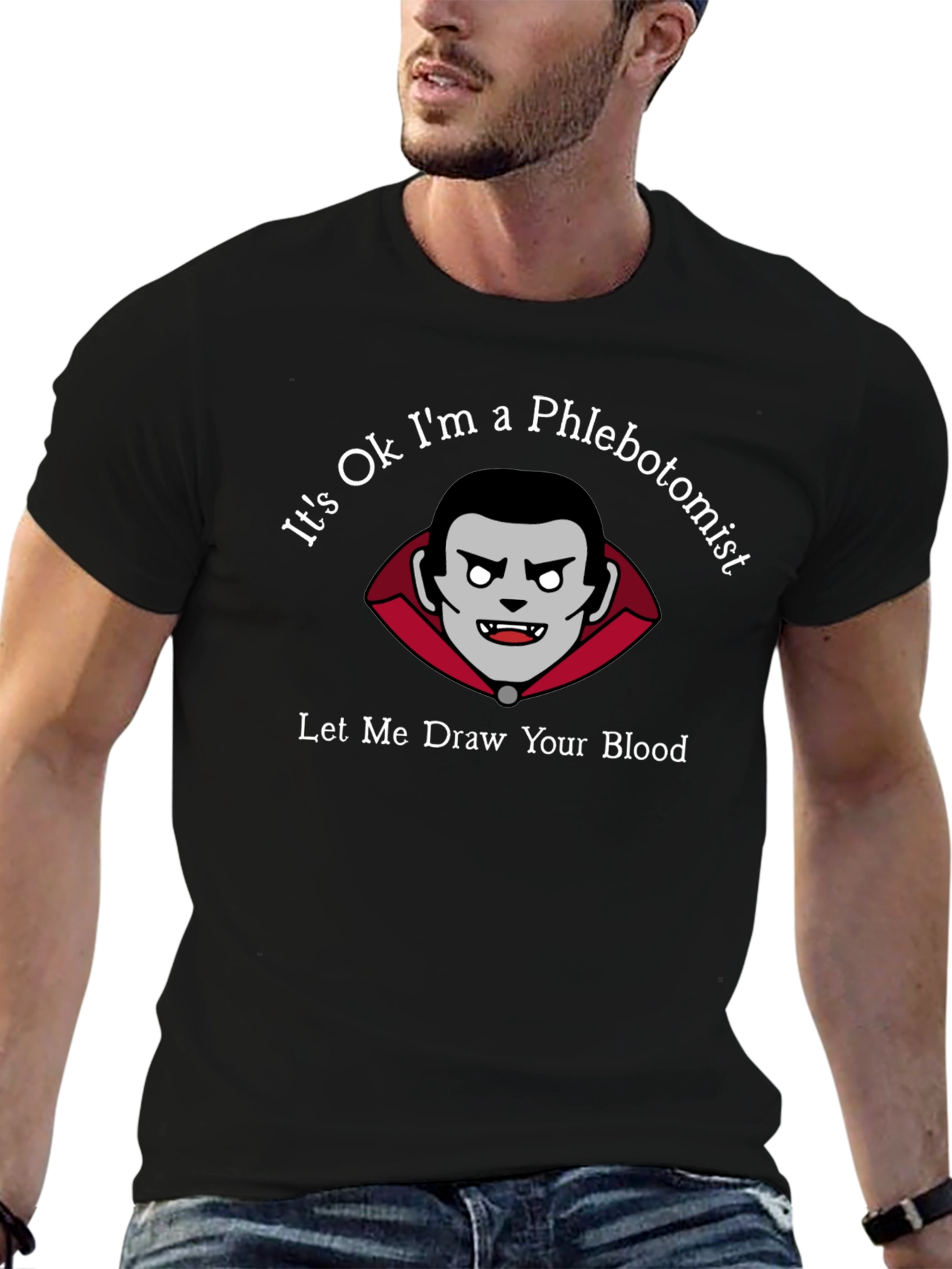 Phlebotomist Vampire Graphic Tee