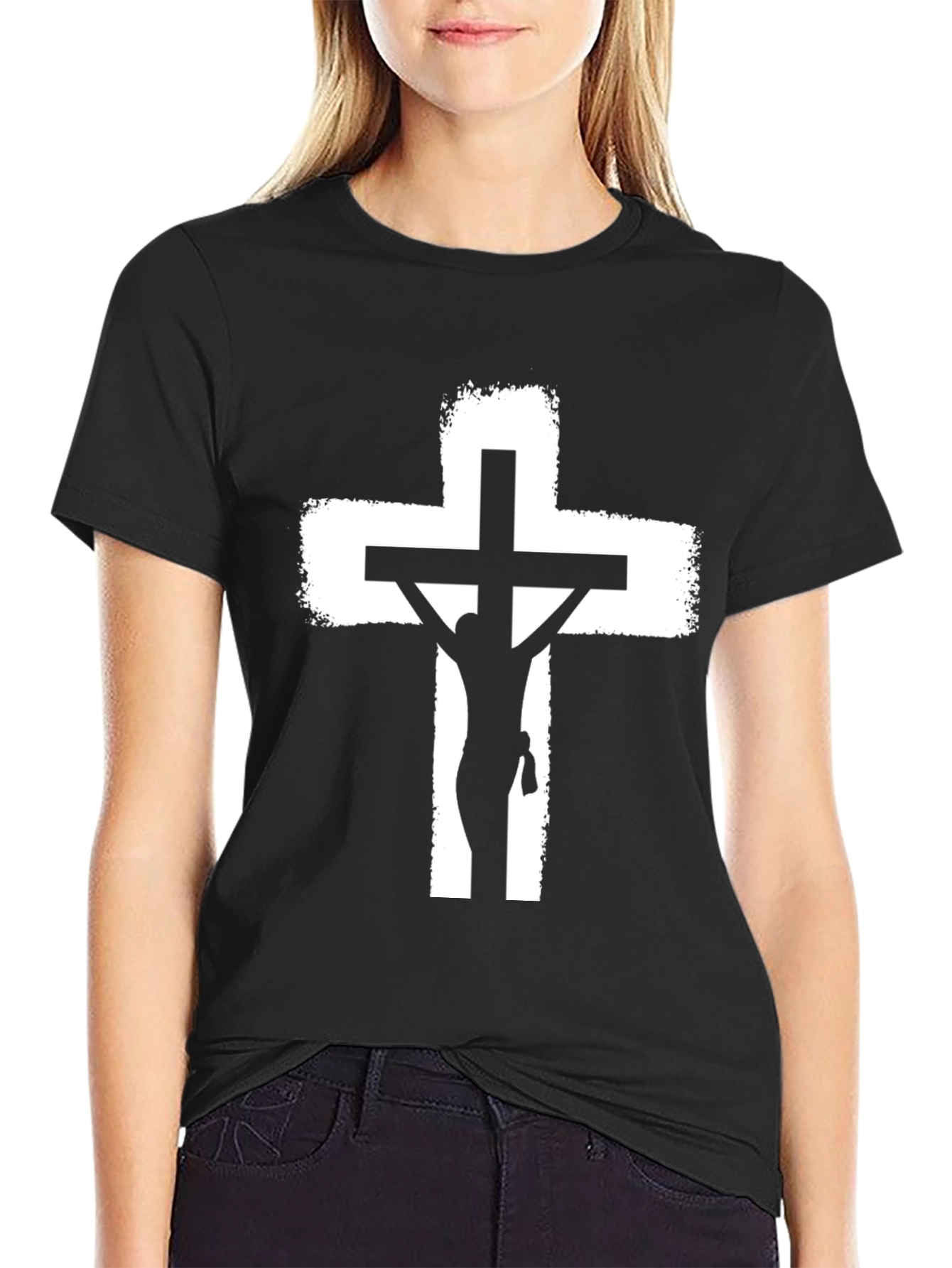 Crucifixion Graphic T-Shirt - Black