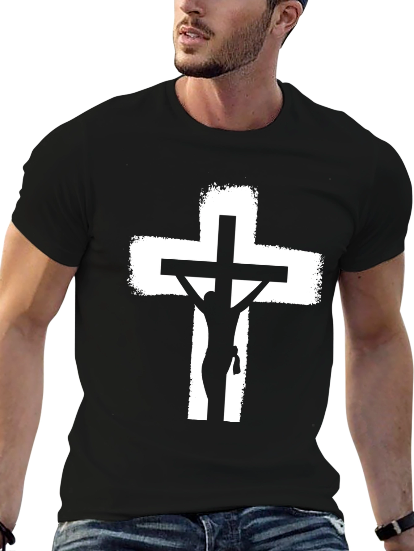 Crucifixion Graphic T-Shirt - Black