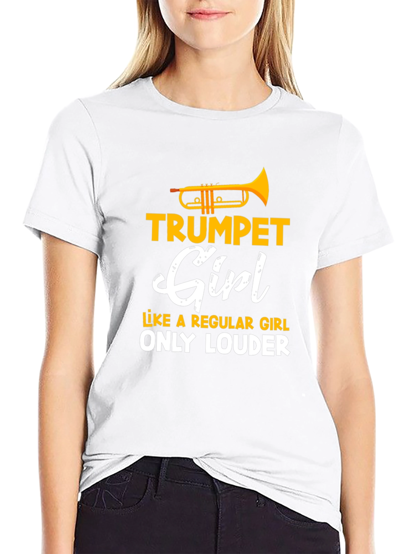 Trumpet Girl T-Shirt - Loud & Proud Musician Tee