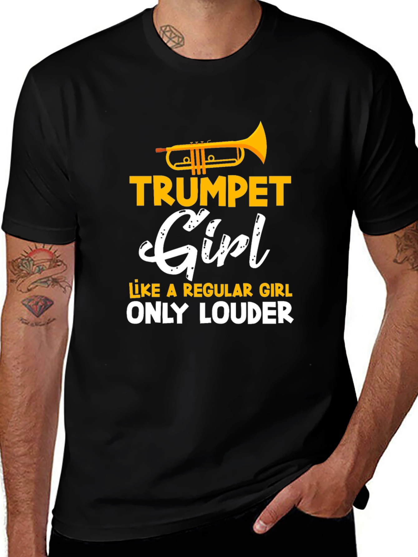 Trumpet Girl T-Shirt - Loud & Proud Musician Tee